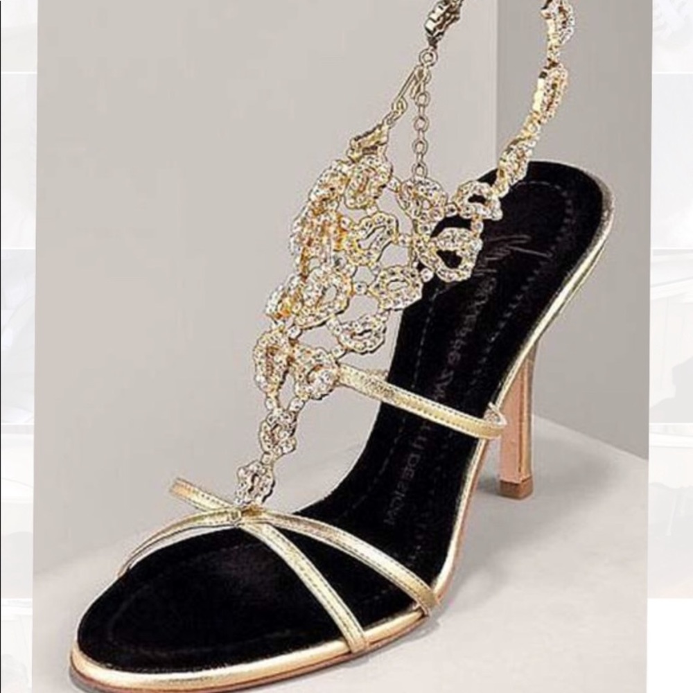 Giuseppe Zanotti Crystal Kitten Heels